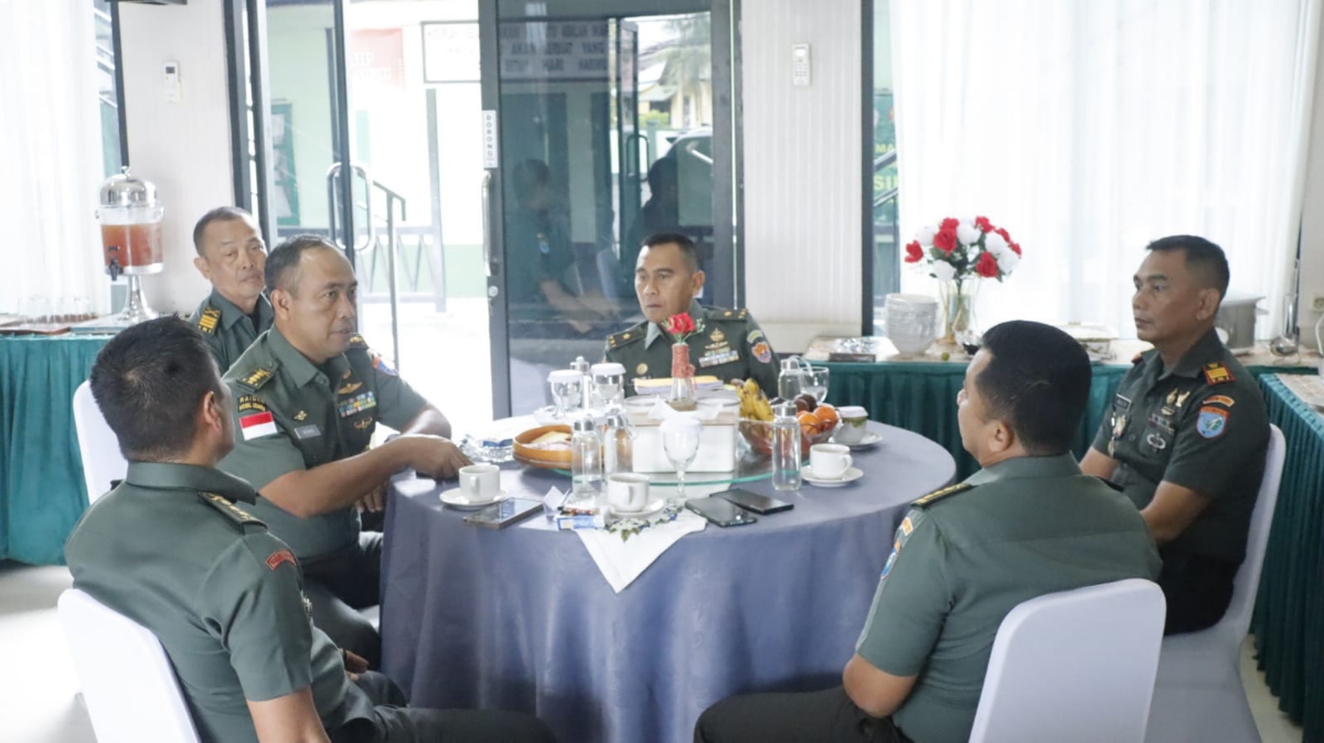 Korem 121/Abw Sambut Tim Pusterad, Laksanakan Target Info Data Teritorial Satkowil 2026 di Mempawah