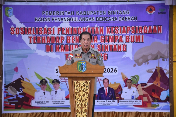Antisipasi Gempa, BPBD Sintang Gencarkan Sosialisasi dan Edukasi Mitigasi