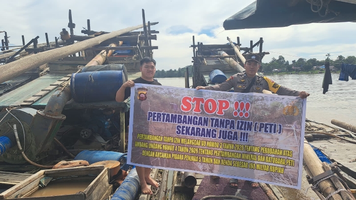 Kapolsek Belitang Hilir Klarifikasi Dugaan PETI di Desa Entabuk, Polisi Lakukan Patroli Langsung