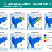 BMKG Kalbar keluarkan peringatan dini 24–30 April 2026.