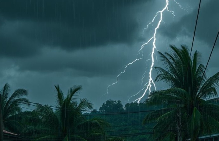 BMKG Keluarkan Peringatan Cuaca Kalbar 3 Hari ke Depan, Hujan Petir Diprediksi Dominasi 14 Wilayah