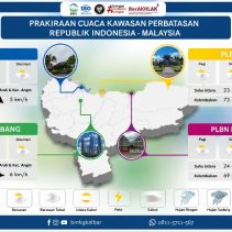 Info prakiraan cuaca BMKG untuk wilayah PLBN perbatasan RI-Malaysia di Kalimantan Barat